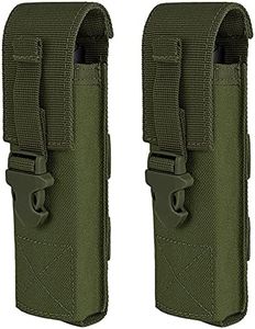IronSeals 2 Pack Tactical Flashlight Pouch Holster Case Belt Pouch, Molle EDC Organizer Pouch EMT Mini Scissor Tool Pouch