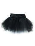 Yummy Bee Tutu Skirts for Women - Adult Tutu Burlesque - Hen Party Accessories - Fancy Dress Tutu - Plus Size Tutu Skirt (Black, 6)