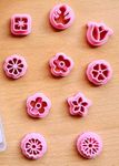 A1 3D Prints Polymer Clay Cutters, Flower Shapes Studs for Making Clay Earing, 10 Different Shapes, DIY, Set of 10 Designs
