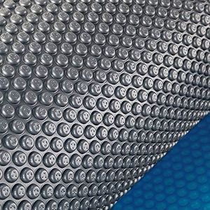 AURELAQUA Pool Cover 500 Micron 9.5x5m Solar Blanket Swimming Thermal Blue Silver