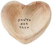 Mud Pie GOT This Wood Heart Trinket, 5" x 5"