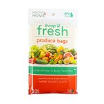 Keep it Fresh Produce Bags – BPA Free Reusable Freshness Green Bags Food Saver Storage for Fruits, Vegetables and Flowers – Set of 30 Gallon Size Bags