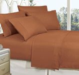 Celine Linen Best, Softest, Coziest Bed Sheets Ever! 1800 Thread Count Egyptian Quality Wrinkle-Resistant 3-Piece Sheet Set with Deep Pockets 100% Hypoallergenic, Twin Mocha Chocolate