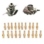 20PCS Carb Pilot Jet Carburetor Slow Pilot Jet Kit 12.5?60 Metal Replacement for MIKUNI VM TM TMX Carbs