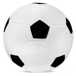 FunBlast Football for Kids - 9 Inches Colorful Football Sports Toy - Extra Grip Silicon Rubber Beach Ball Sports Outdoor Game, Inflatable Ball for Kids Boys 3+ Years (Pack of 1) (White)