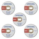 Dremel EZ456 1-1/2-Inch EZ Lock Rotary Tool Cut-Off Wheels for Metal, 5-Pack, Medium