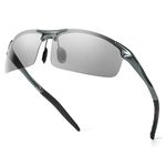 Myiaur Night Driving Glasses for Men Polarised CAT.2 Lens Night Vision Anti-Glare Headlight Glasses for Night&Day Driving Fishing Cycling