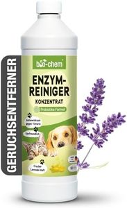 bio-chem Enzymreiniger Konzentrat 1000 ml - Tiefenwirksamer Geruchsentferner gegen Urin, Katzenurin & Hundeurin - Mikrobiologischer Geruchsneutralisierer für Hunde & Katzen Geruch