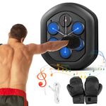 Newhai Music Boxing Machine Electronic Punching Machine Smart Lite Boxer Wall Mounted Training Equipment USB Charging for Kids Adults with Boxing Gloves