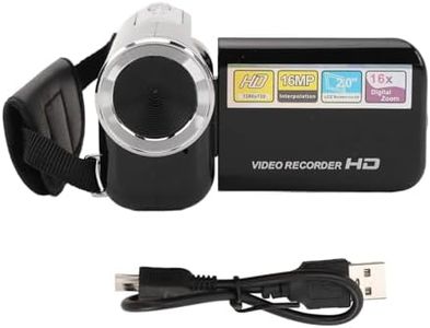 1080P Camcorder, 16MP Digital Camera with 2.0inch Rotatable Screen, 16x Zoom, Anti Shake, USB Port for Connecting to Your Computer, 1/4 Inch Threaded Hole for External Tripods and Other Devices