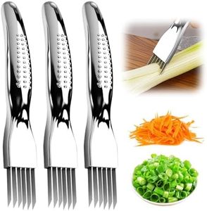 Shred Silk The Knife, Stainless Steel Chopped Green Onion Knife, Easy to Use Sharp Scallion Shredding Cutter, Food Speedy Chopper, Household Multifunctional Food Slicer Gadget (3)