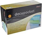 Deflecto DocuPocket, Wall File Organizer, Stackable, Letter Size, Clear, Set of 3, 13" W x 7" H x 4" D