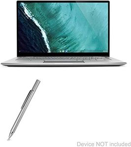 BoxWave Stylus Pen Compatible with ASUS Chromebook Flip C434 - FineTouch Capacitive Stylus, Super Precise Stylus Pen for ASUS Chromebook Flip C434 - Metallic Silver