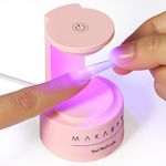 Makartt UV Lamps for Gel Nails - Portable Flash Cure Nail Lamp Fast Curing UV Nail Lamp for Gel Polish Nail Art Rhinestone Gel 60S Powerful Nail Dryer DIY Tool for Home Manicure