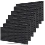 Imaginea 6x3 ft Acoustic Foam Sheet | Acoustic Sound Proof Foam Sheet Panels for Wall Room Noise Reducer Sound Absorber Acoustic Foam Panels Acoustic Room Treatment (Pack of 8, Black)