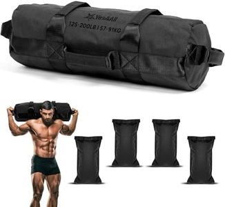 Yes4All Sandbags for Working Out, Unfilled Adjustable Sand Bags for Weight Training with Handles, Multiple Colors & Sizes 5-200lbs