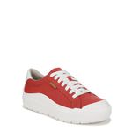 Dr. Scholl's Women's Time Off Sneaker, Heritage Red Canvas, 9