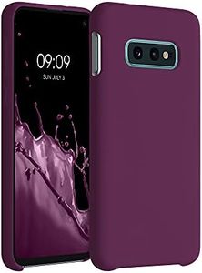 kwmobile Case Compatible with Samsung Galaxy S10e Case - TPU Silicone Phone Cover with Soft Finish - Bordeaux Violet