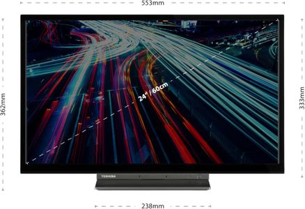 Toshiba 24" HD Ready Smart TV – Freeview Play, Alexa Built-In