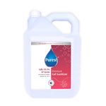 Purest Advanced Premium Gel Sanitizer Hand Sanitizer Liquid 68% Alcohol-Based Kills 99.9% of Germs Without Soap And Water 5 Litre Net 5000 ml Refill Pack Can, (WHO Recommended Formula)