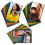 BELLE VOUS 20 Pack Mixed Magnetic Refrigerator Photo Sleeve Picture Frames For Photos 2 x 3.5 inches (5 x 9cm) - Picture Collage Frames for Fridge & Metal Surfaces