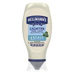 Hellmann's Lighter than Light Mayonnaise 100% recycled plastic bottle light mayo for sandwiches, wraps, and salads 430 ml