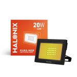 Halonix 20W Led Outdoor Yellow Flood Light Waterproof - IP66 Led Lights with 120° Wide Beam | Halogen Light, Focus Light| Pack of 1 |