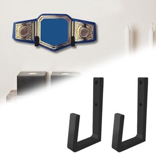 Wrestling Championship Belt Display Holder for Wall, Belt Horizontal Wall Mount Organizer, Wall Mounted Belt Display for Wrestlers Championship Hanging Display