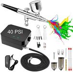 Airbrush Kit with Air Compressor, 4