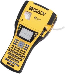 Brady M410 Portable Industrial Harsh Environment Label Printer - Monochrome, 600 dpi, 33.02 ppm, USB, Includes Label Cartridge & UK Power Cord