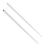 NewkeepsR 2PCS-16G(1.2mm) 316L Steel Taper Insertion Pin for Ear/Nose/Navel/Nipple/Lip/Eyebrow Piercing Hole Stretcher Expander, Stretching Kit Assistant Tool