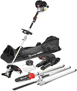 Outil multifonctions 4 en 1(débroussailleuse - taille haies - élagueuse) - 52cc - Sac de transport - Elem Garden