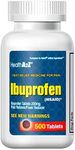 HealthA2Z® Ibuprofen 200mg | 500 Counts | Pain Relief | Body Aches | Headache | Arthritis | Cramps | Back Pain | Fever Reducer… (500 Count)