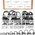 Rustark 48 Pcs 8 Sizes Hose Clamps 