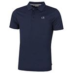 Calvin Klein Mens Central Eco Polo Shirt - Navy - XL