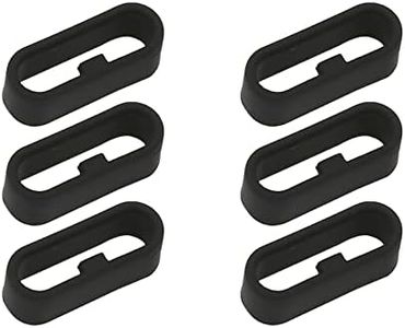6 Passant de Montre Garmin Anneau Bracelet pour montre Connectée Silicone,Boucles de Rechange pour Bracelet de Montre Caoutchouc intelligente