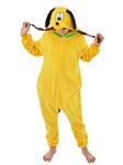 GONAAP Kids Pluto Onesie Pajamas Animal One Piece Halloween Costume Cosplay for Boys Girls (Pluto, 13-14Years)