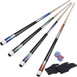 Horse Pool Cue Sticks Set of 4, 58