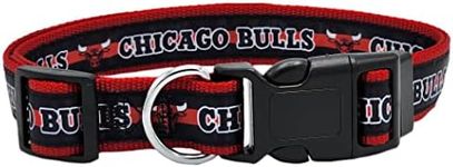 New & Improved Pets First NBA PET Collar Chicago Bulls Dog Collar, Size Small Basketball Team Collar for Dogs & Cats. A Shiny & Colorful Dog & Cat Collar Licensed by The NBA