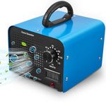 Ozone Generator, 60000 mg/h High Capacity Ozone Machine Generator for Large Spaces up to 320㎡, Portable Deodorizer Ozone Odor Eliminator Temperature & Humidity Display for Home Car Pets Smoke (2)