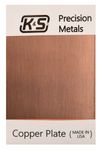 K&S 6601 Copper Etching Plate, 0.050" Thickness x 4" Width x 6" Length, 16 Gauge