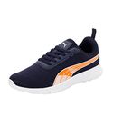 Puma Mens Essex Comfort Peacoat-Vibrant Orange-White Running Shoe - 8UK (37926102)