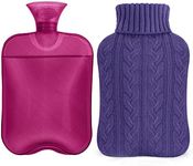 samply Hot Water Bottle with Knitte