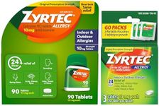 Zyrtec 24 Hour Allergy Relief Table