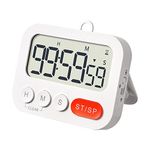 AIMILAR Digital Kitchen Timer Clock - Big Screen Countdown Cooking Timers Magnetic with Loud Alarm for Kids Seniors Gym Homework Classroom Board Yoga Office