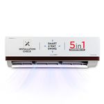 Lloyd 1.5 Ton 5 Star Inverter Split AC (5 in 1 Convertible, Anti Corrosion Coating, Copper, PM 2.5 Filter, White with Chrome Deco Strip, GLS18I5KWEGW)