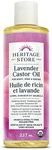 Heritage Store Palma Christi Castor Oil | Lavender | Huile de Ricin | 8oz