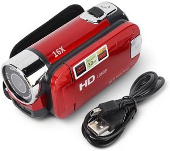 Digital Camera, Full HD 4K 30FPS 48MP Video Camcorder with 2.7Inch TFT Rotatable Screen, 16X Digital Zoom, Vlogging Camera Recorder, with USB Cable (Red)