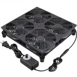 GDSTIME Rounter TV Box Cooling Fan with Speed Control, 182CFM Big Airflow Cooling for ASUS GT/RT-AC5300, Router TV Box Cooling Frame