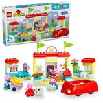 LEGO DUPLO Peppa Pig Supermarket Toy for Toddlers with 4 Figures Included, Creative Building Set for Preschoolers, Learning Toy That Helps Develop Fine Motor Skills, Gift for Kids Ages 2 and Up, 10434